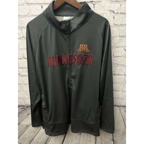 Nike‎ Minnesota Golden Gophers Dri Fit Full Zip Dark Grey Jacket Size XL 46/48 - Picture 1 of 6